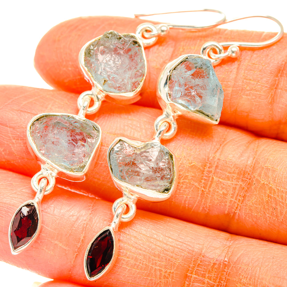 Aquamarine Earrings handcrafted by Anasilvercos - EARR427432
