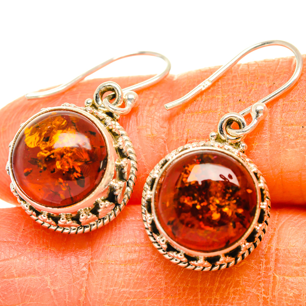 Baltic Amber Earrings handcrafted by Anasilvercos - EARR427433