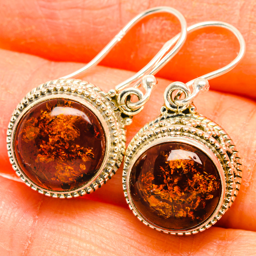Baltic Amber Earrings handcrafted by Anasilvercos - EARR427445
