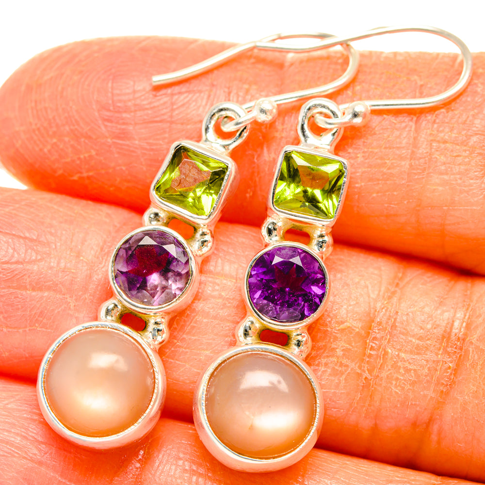 Sunstone Earrings handcrafted by Anasilvercos - EARR427450