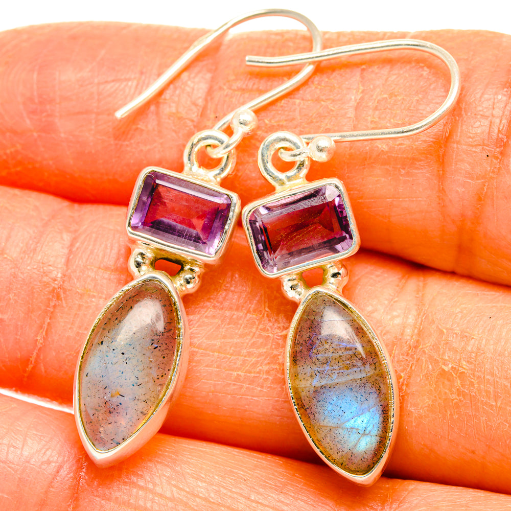 Labradorite Earrings handcrafted by Anasilvercos - EARR427456