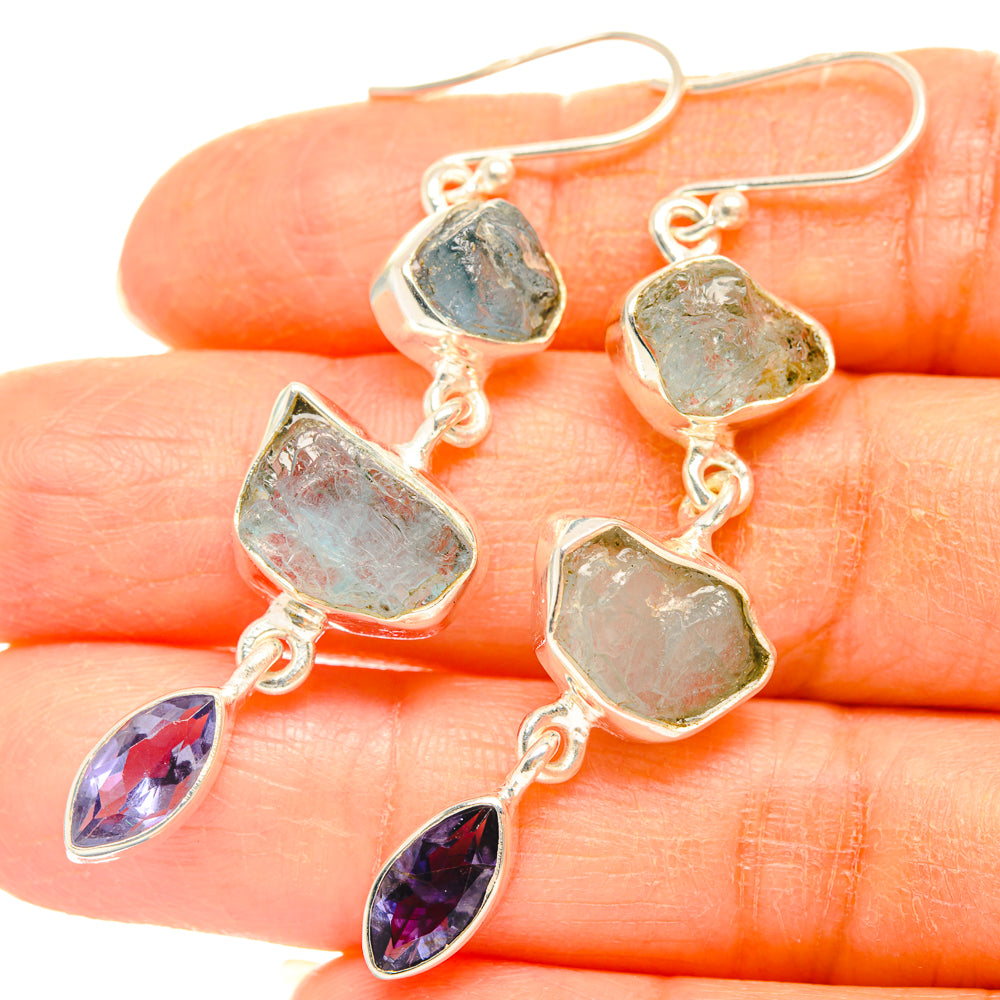 Aquamarine Earrings handcrafted by Anasilvercos - EARR427461