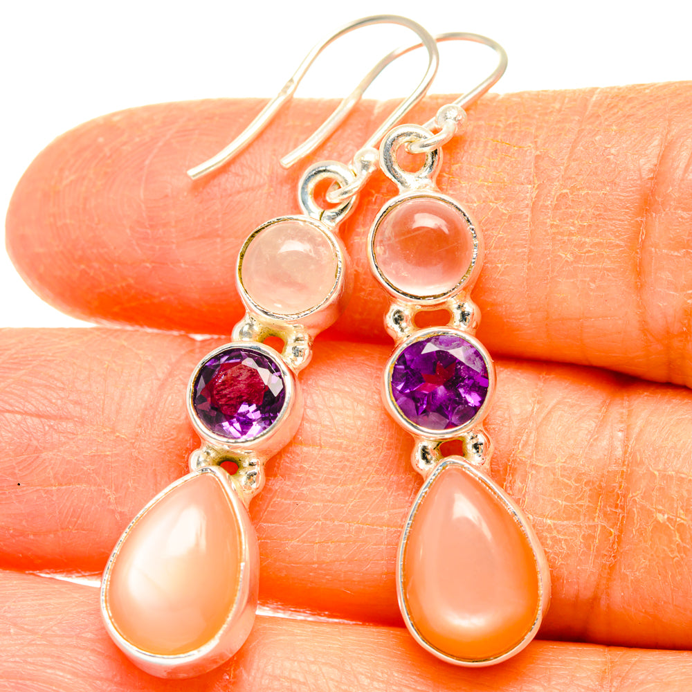 Sunstone Earrings handcrafted by Anasilvercos - EARR427463