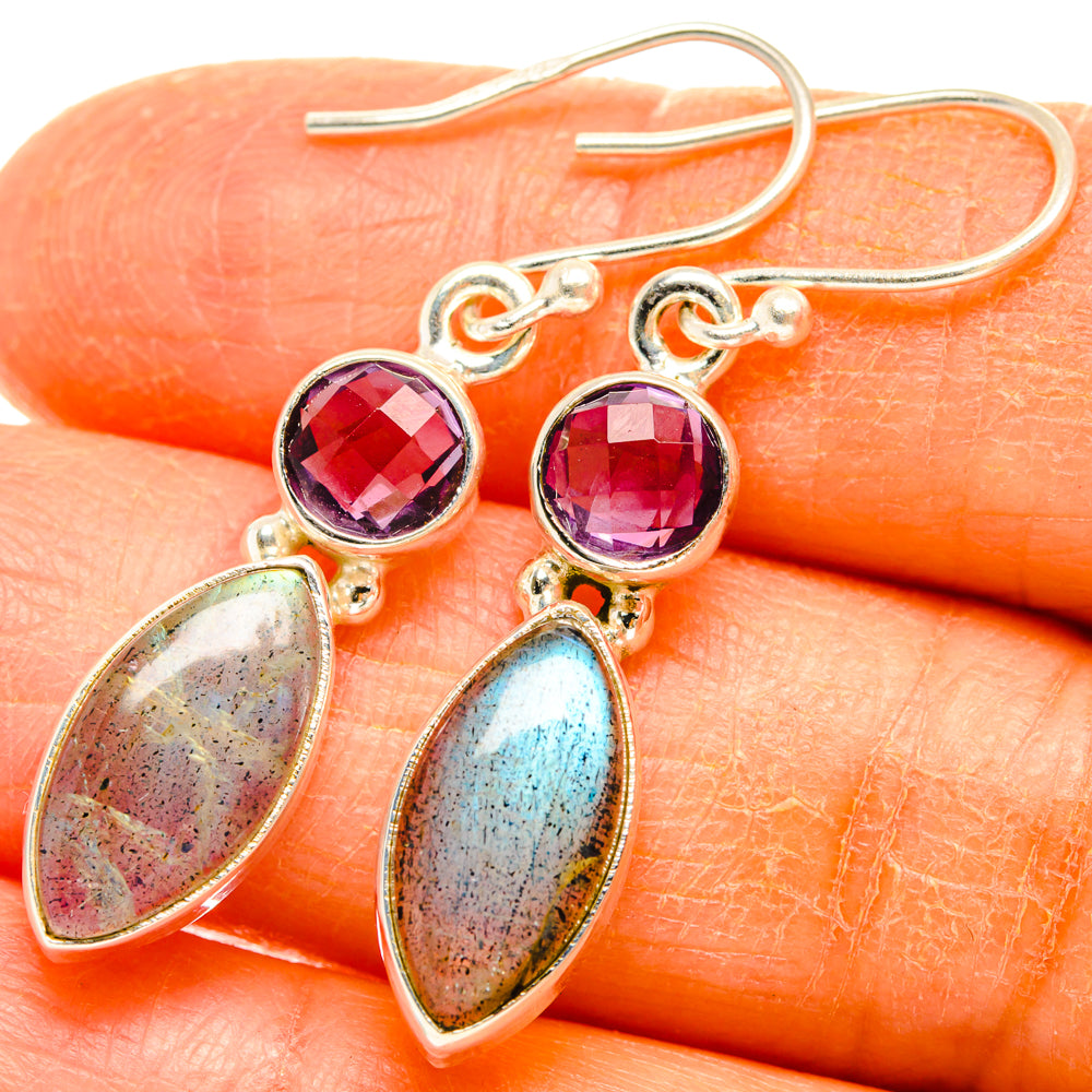 Labradorite Earrings handcrafted by Anasilvercos - EARR427464