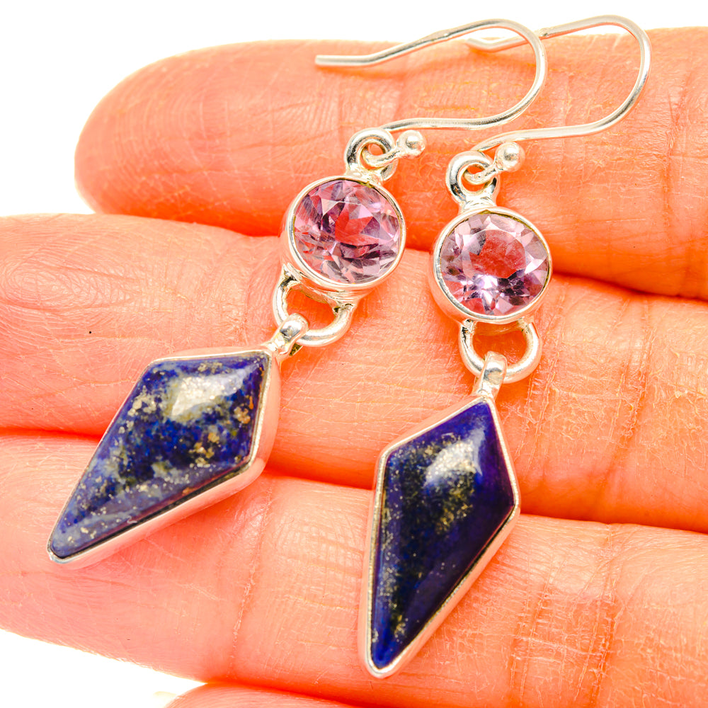Lapis Lazuli Earrings handcrafted by Anasilvercos - EARR427465