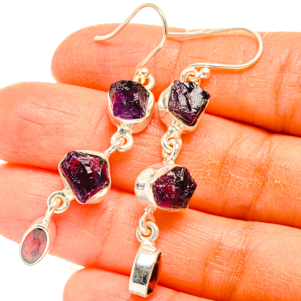 Amethyst Earrings handcrafted by Anasilvercos - EARR427468
