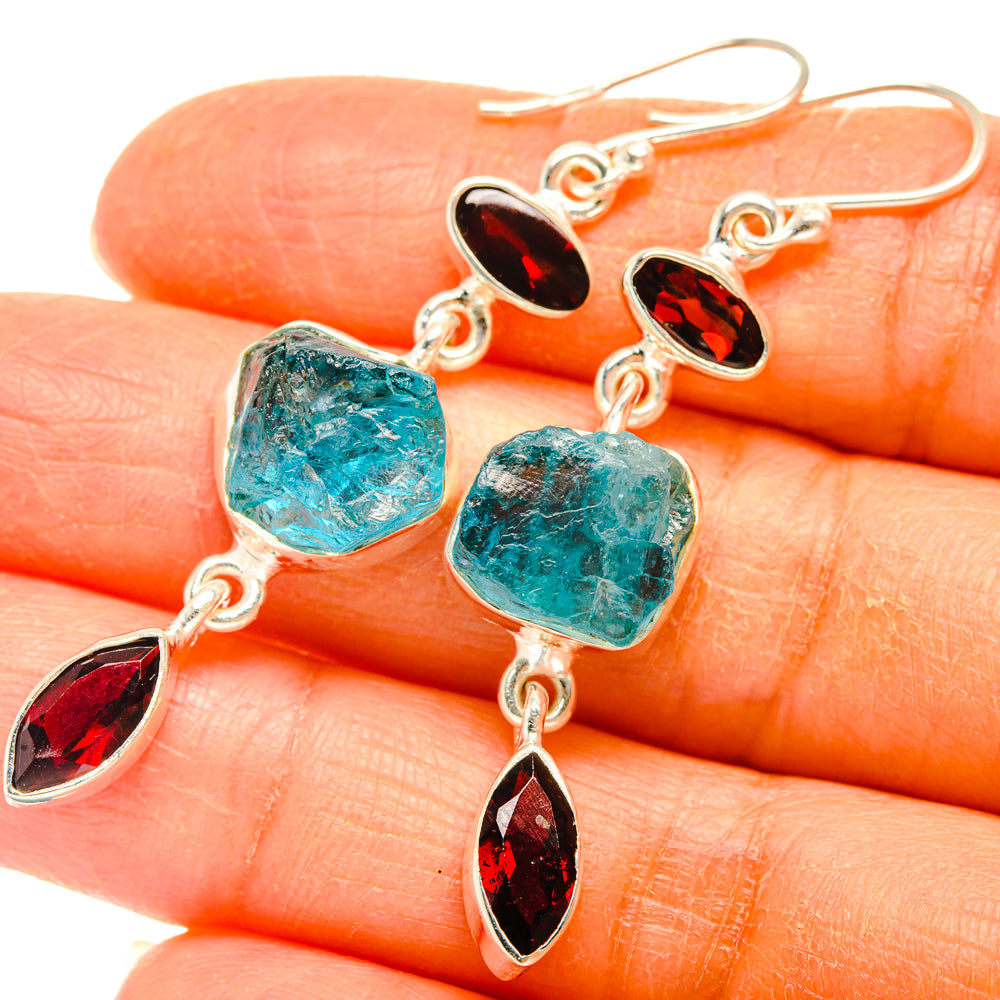 Apatite Earrings handcrafted by Anasilvercos - EARR427469