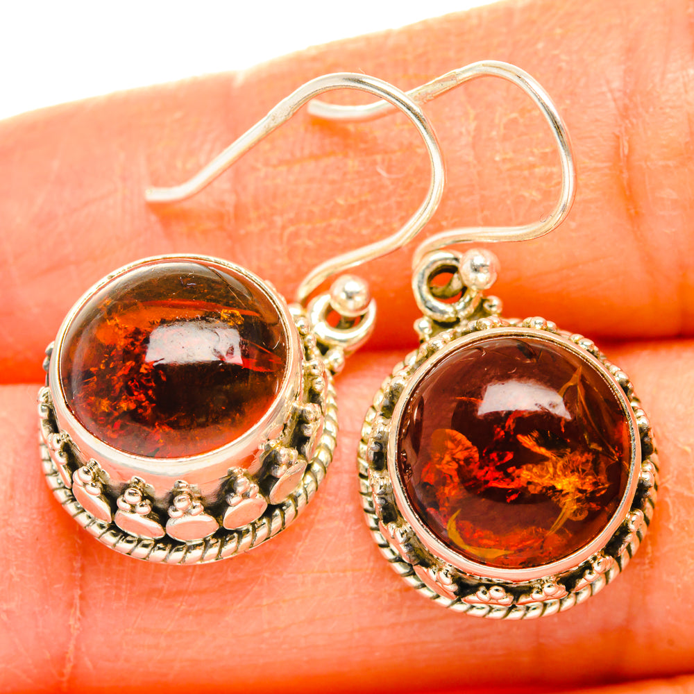 Baltic Amber Earrings handcrafted by Anasilvercos - EARR427472