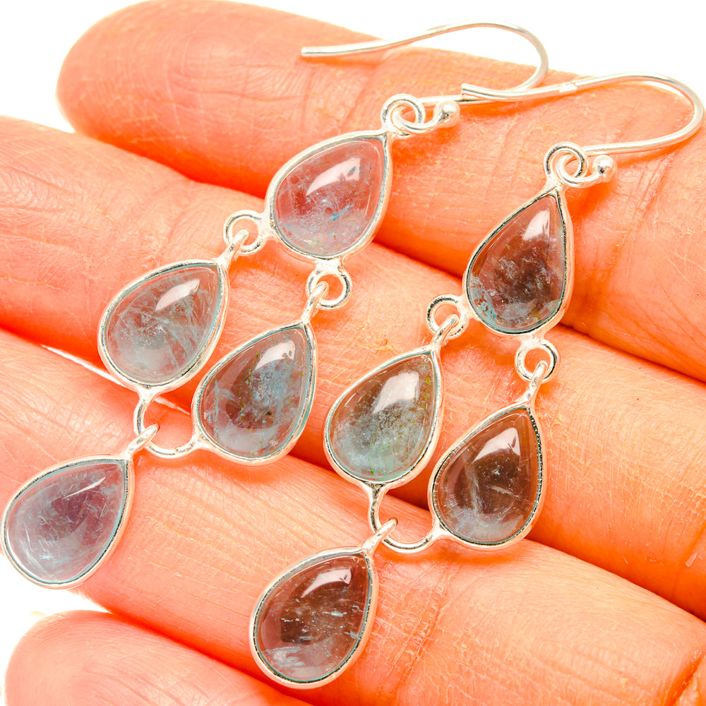 Aquamarine Earrings handcrafted by Anasilvercos - EARR427485