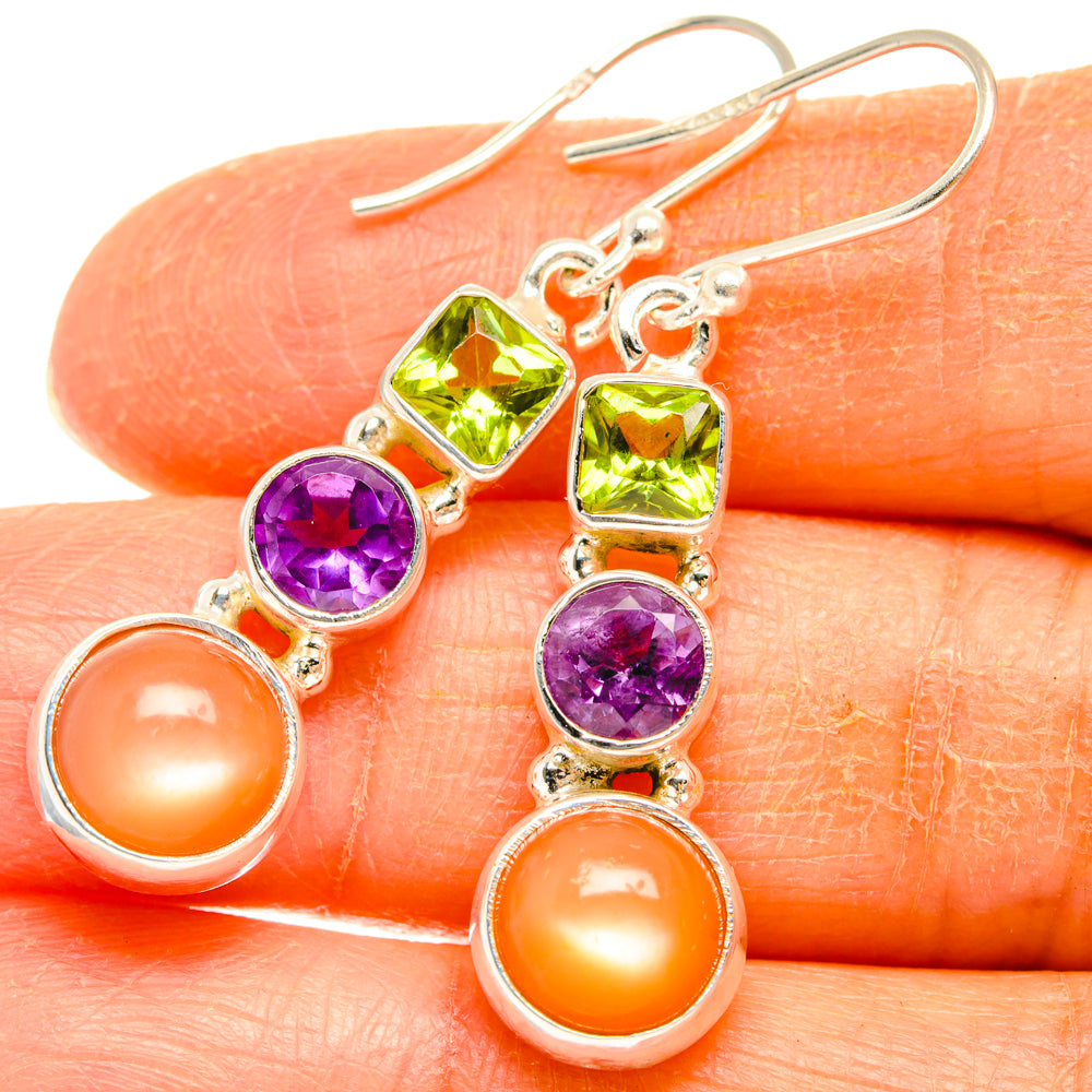 Sunstone Earrings handcrafted by Anasilvercos - EARR427487