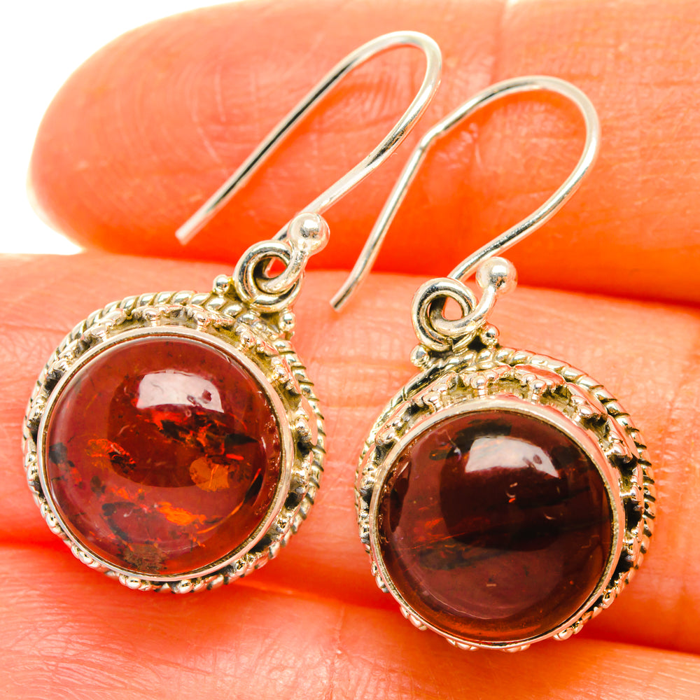 Baltic Amber Earrings handcrafted by Anasilvercos - EARR427506