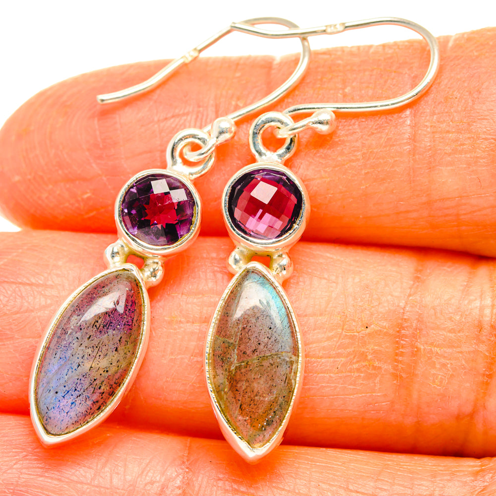 Labradorite Earrings handcrafted by Anasilvercos - EARR427510