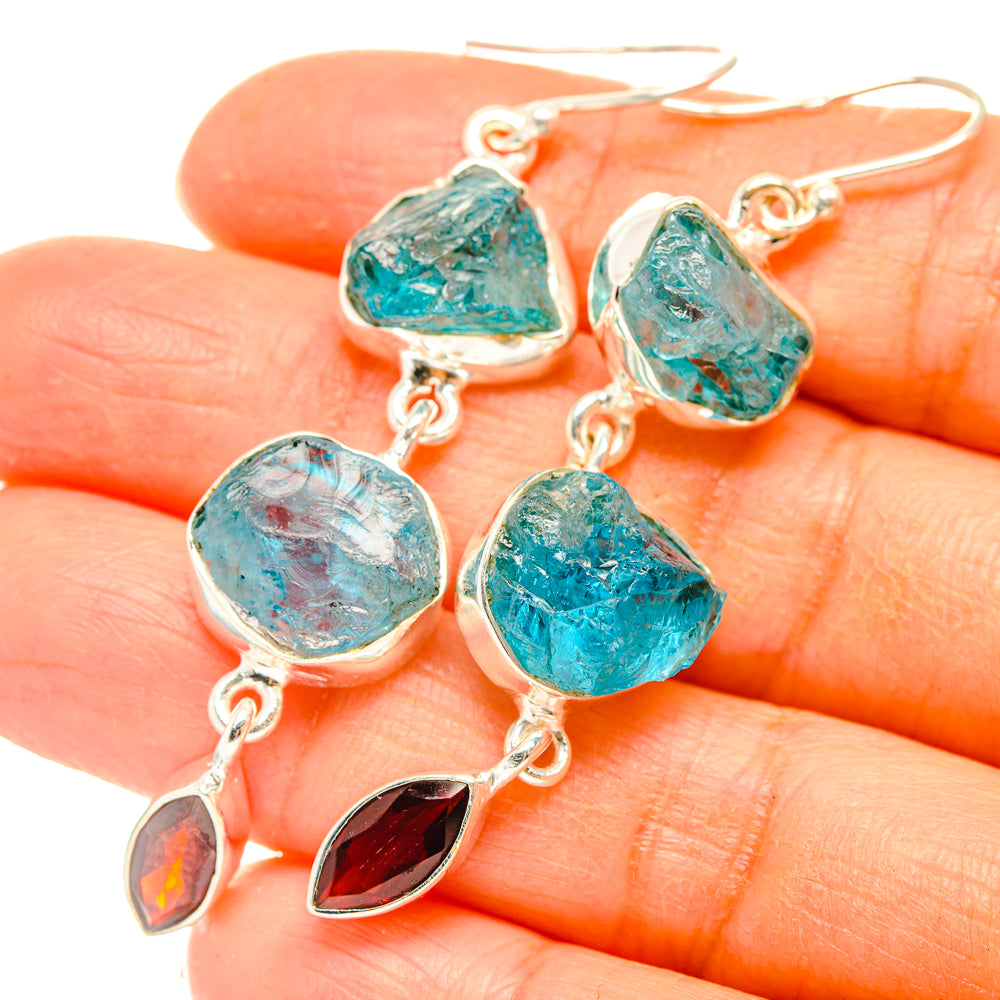 Apatite Earrings handcrafted by Anasilvercos - EARR427519