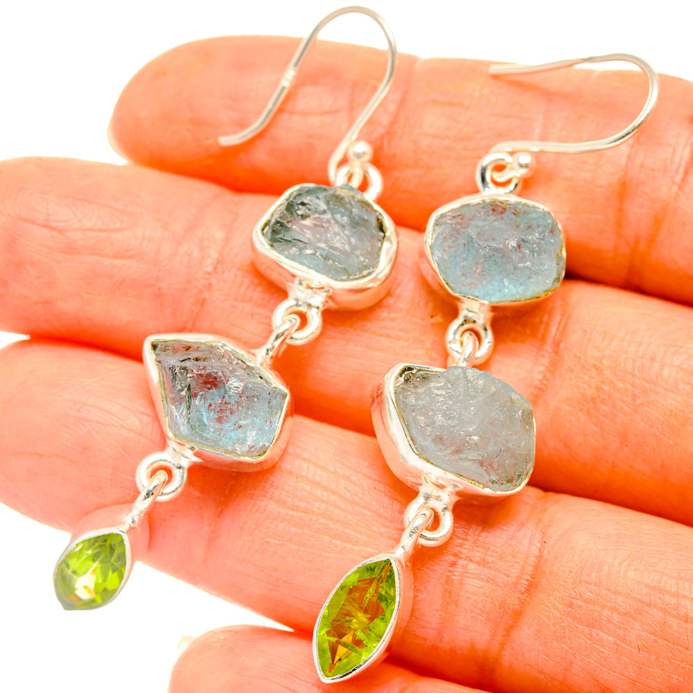 Aquamarine Earrings handcrafted by Anasilvercos - EARR427521