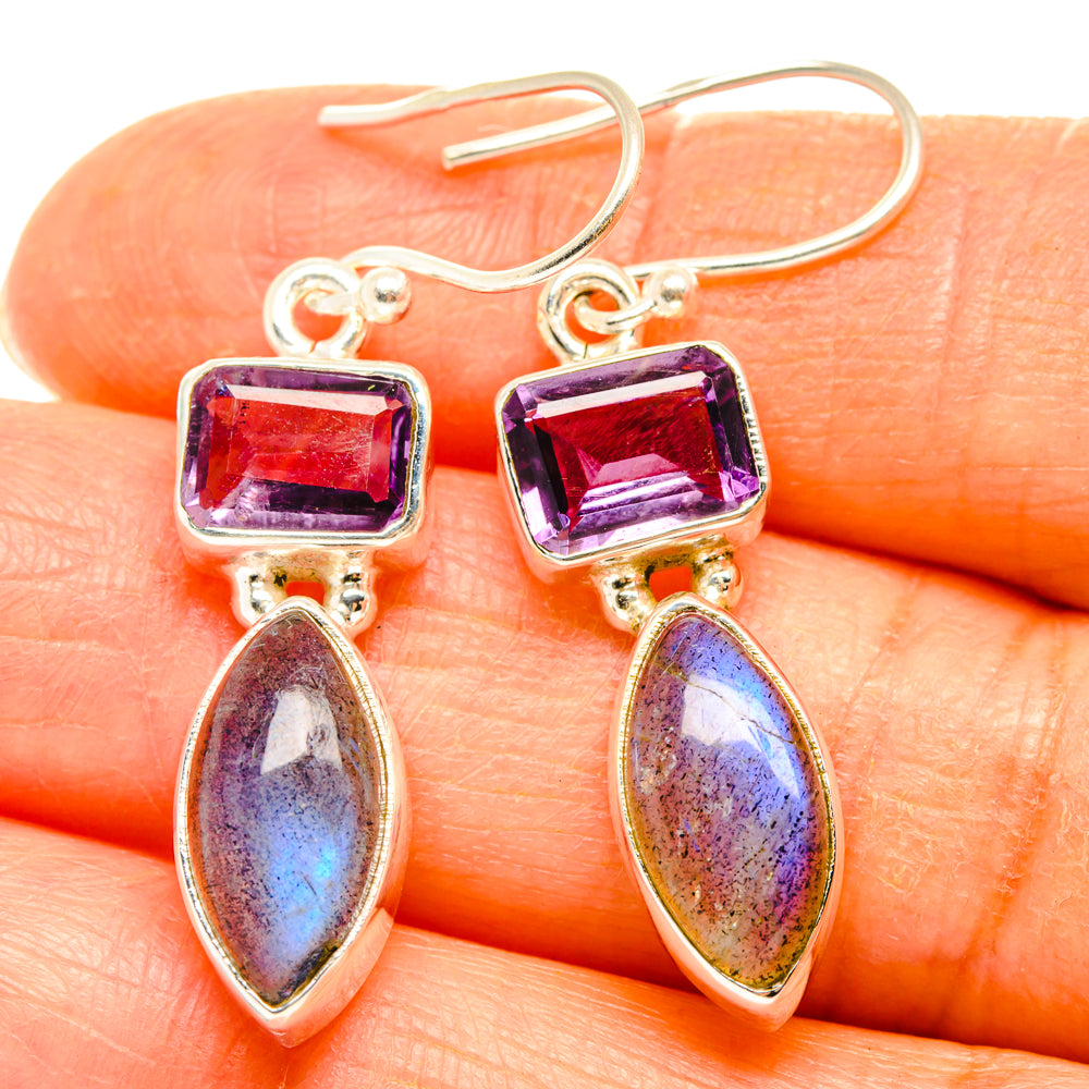Labradorite Earrings handcrafted by Anasilvercos - EARR427523