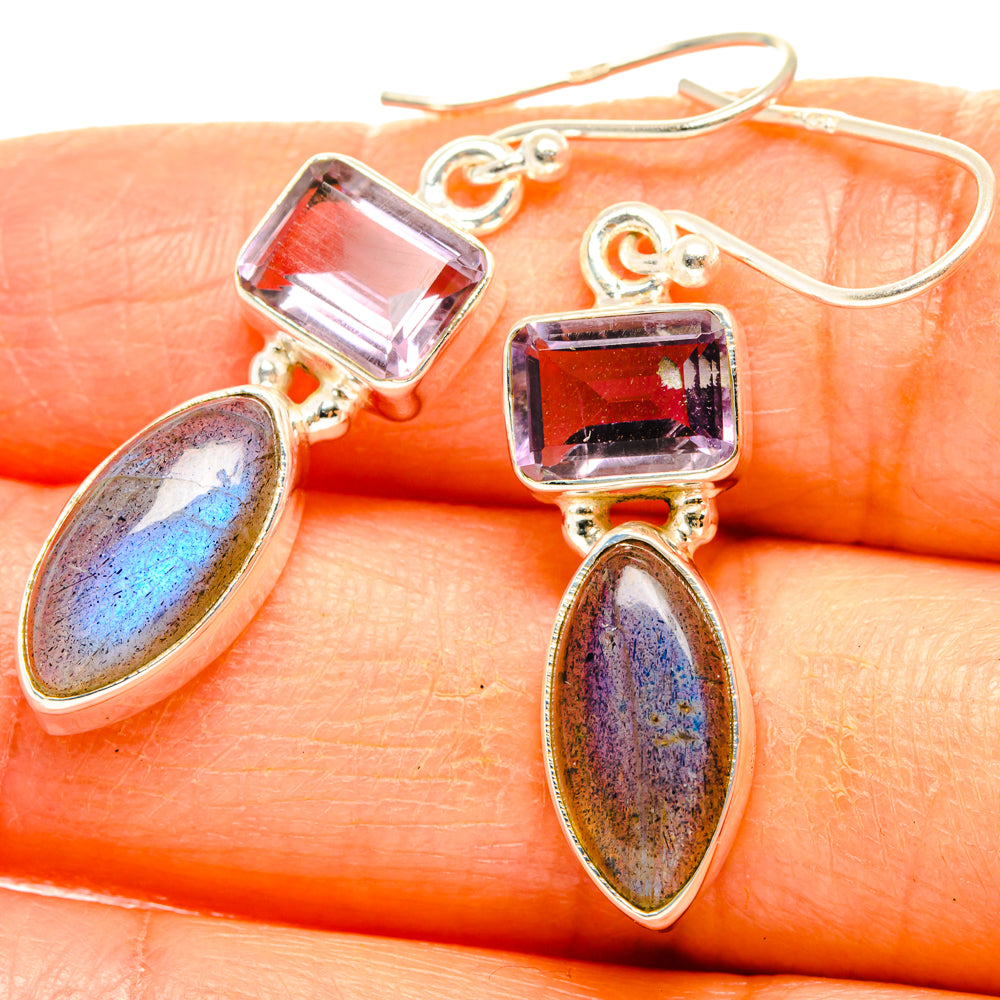 Labradorite Earrings handcrafted by Anasilvercos - EARR427525