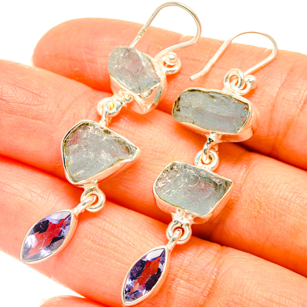 Aquamarine Earrings handcrafted by Anasilvercos - EARR427526