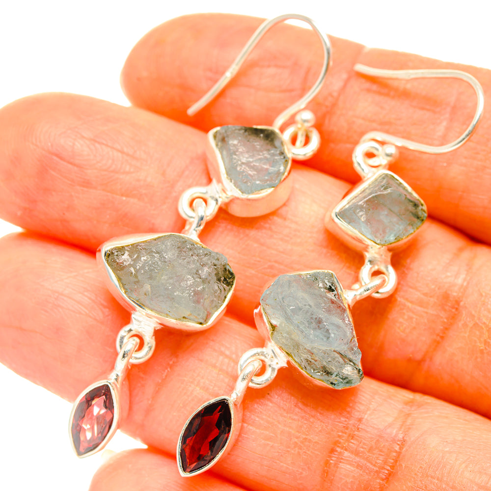 Aquamarine Earrings handcrafted by Anasilvercos - EARR427528