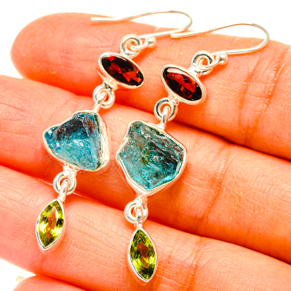 Apatite Earrings handcrafted by Anasilvercos - EARR427535