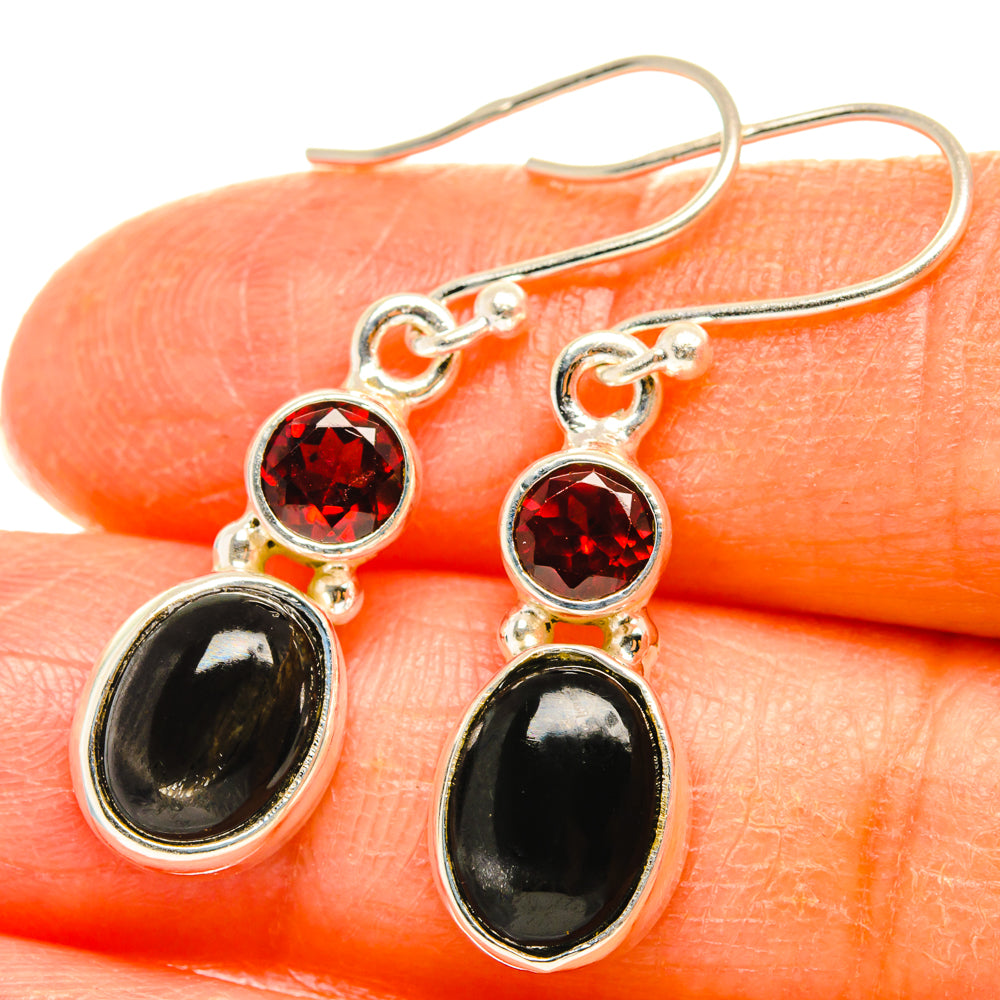 Star Diopside Earrings handcrafted by Anasilvercos - EARR427541