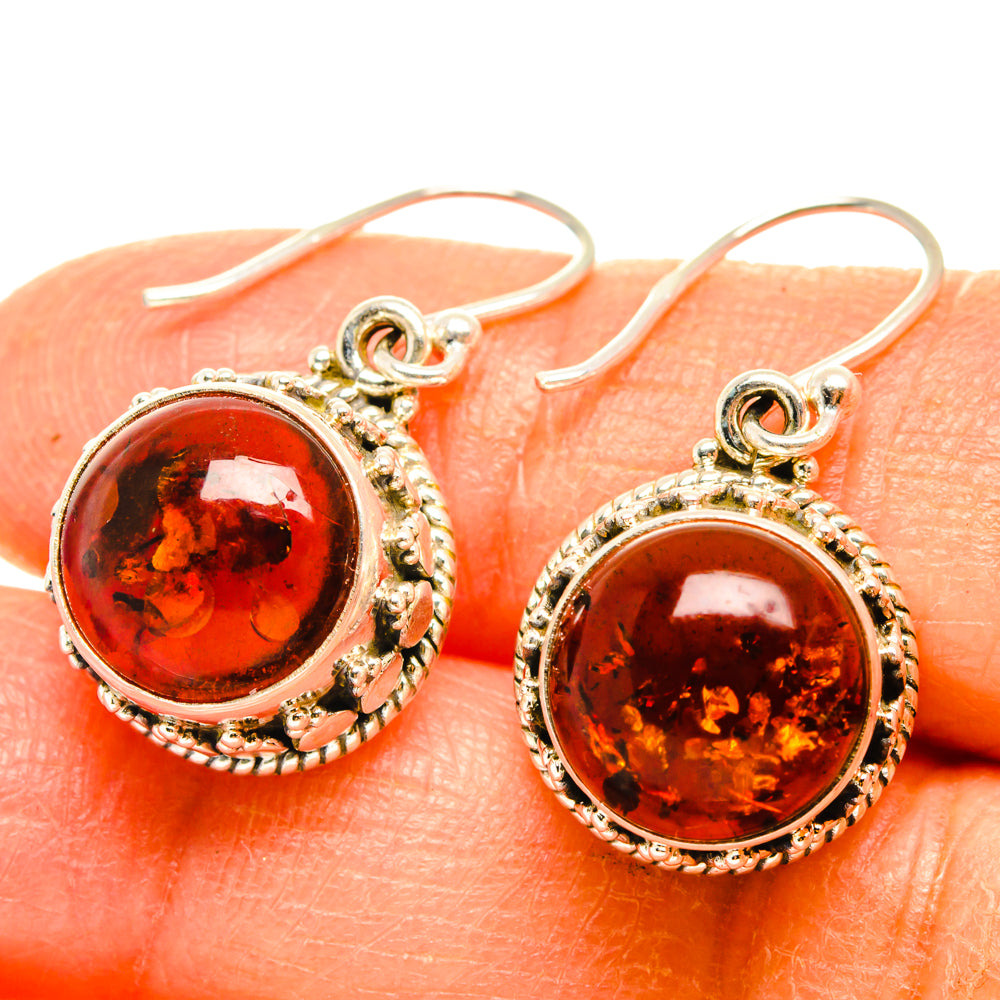 Baltic Amber Earrings handcrafted by Anasilvercos - EARR427543