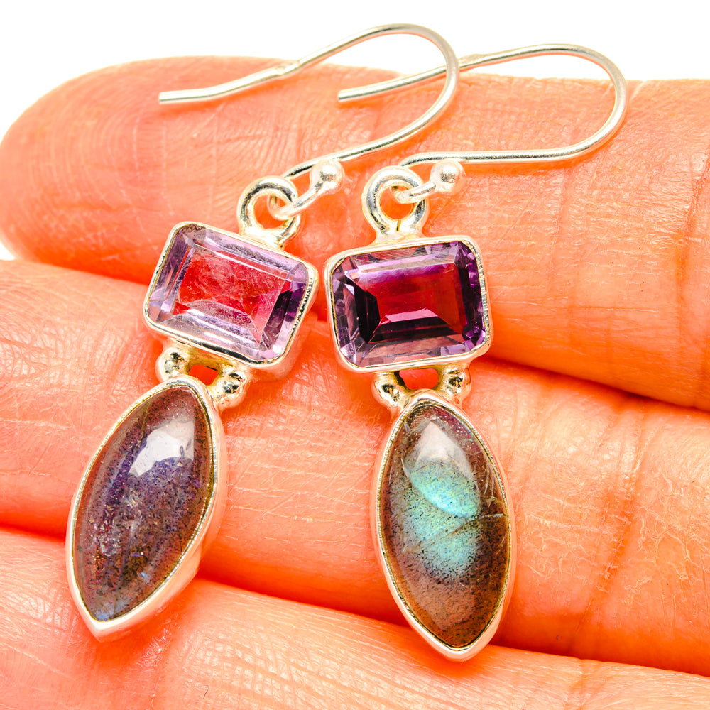 Labradorite Earrings handcrafted by Anasilvercos - EARR427546