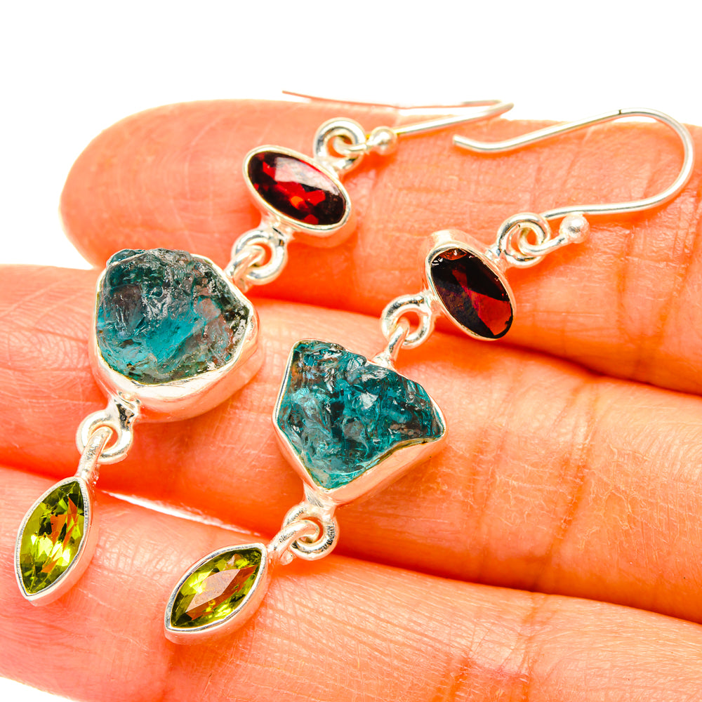 Apatite Earrings handcrafted by Anasilvercos - EARR427571
