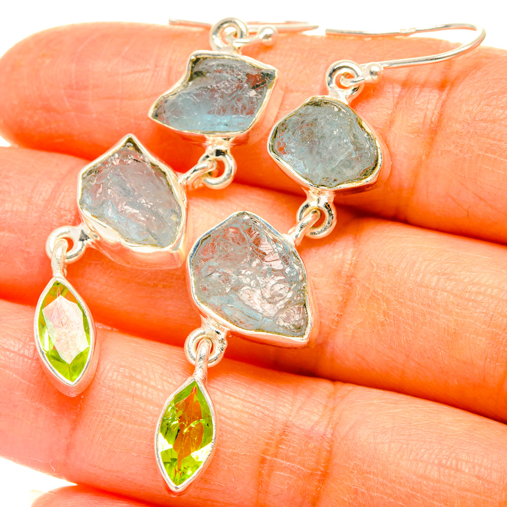 Aquamarine Earrings handcrafted by Anasilvercos - EARR427573