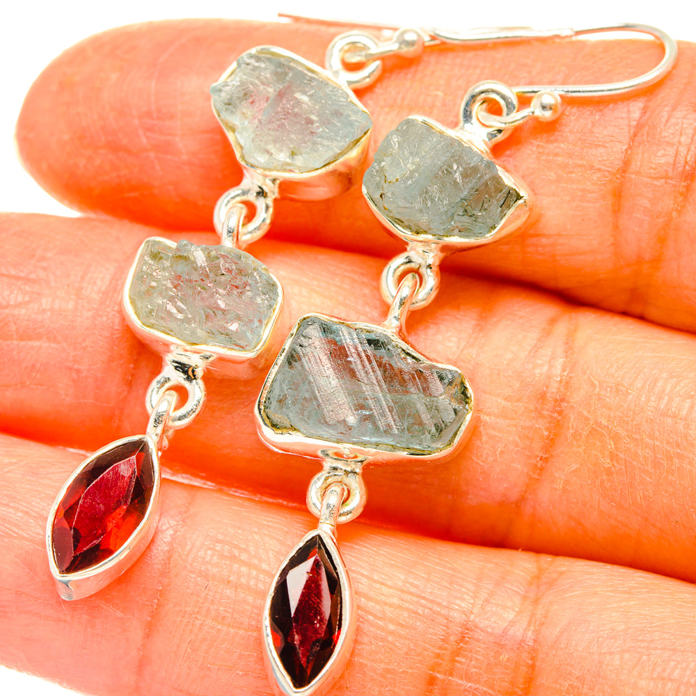 Aquamarine Earrings handcrafted by Anasilvercos - EARR427574