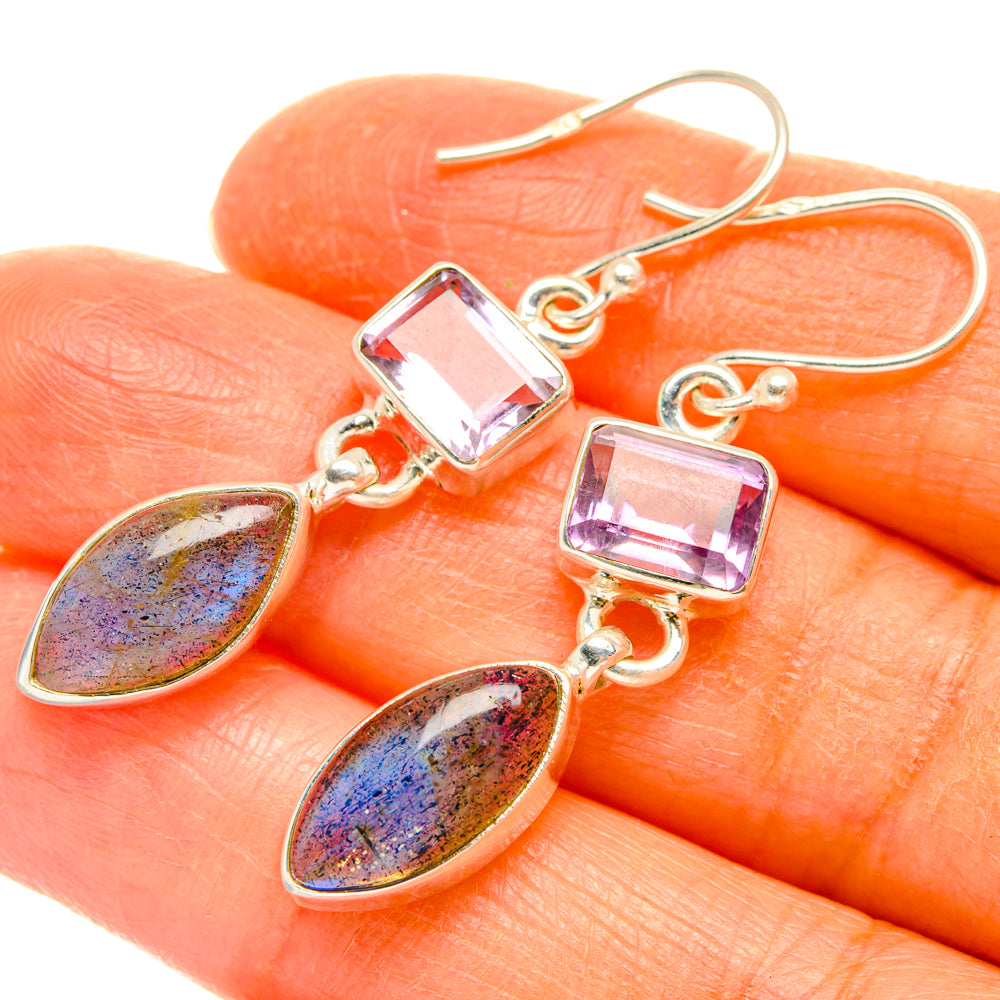 Labradorite Earrings handcrafted by Anasilvercos - EARR427584