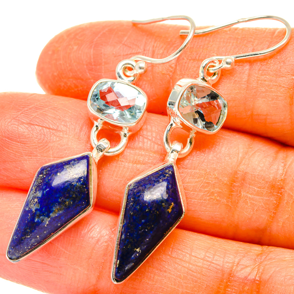 Lapis Lazuli Earrings handcrafted by Anasilvercos - EARR427587
