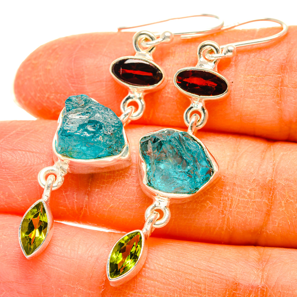 Apatite Earrings handcrafted by Anasilvercos - EARR427595