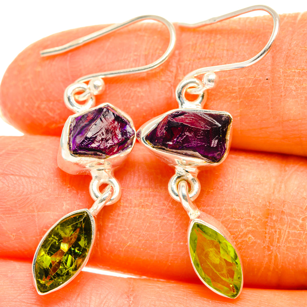 Amethyst Earrings handcrafted by Anasilvercos - EARR427596