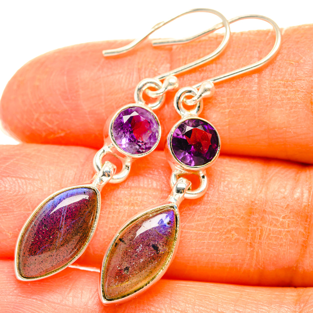 Labradorite Earrings handcrafted by Anasilvercos - EARR427601