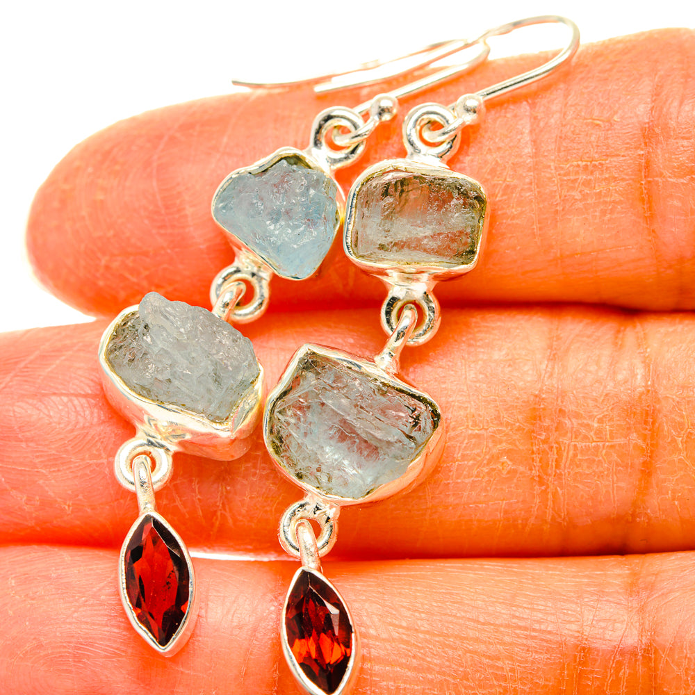 Aquamarine Earrings handcrafted by Anasilvercos - EARR427611