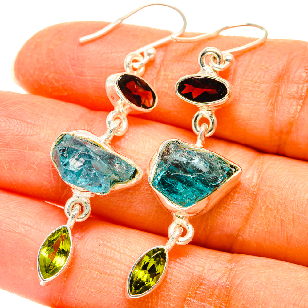 Apatite Earrings handcrafted by Anasilvercos - EARR427624