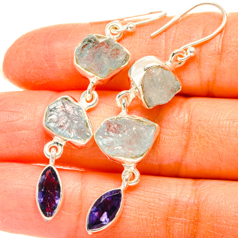 Aquamarine Earrings handcrafted by Anasilvercos - EARR427641