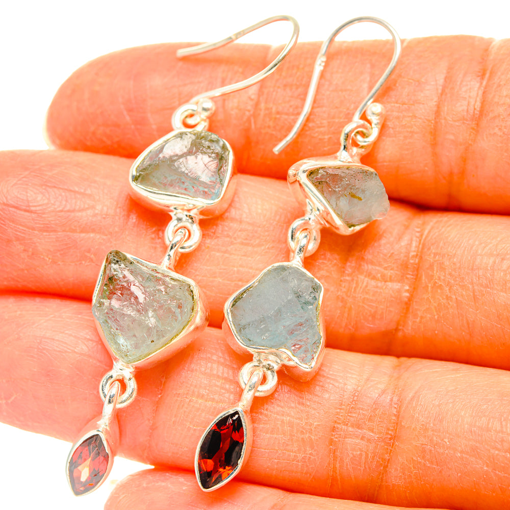 Aquamarine Earrings handcrafted by Anasilvercos - EARR427644