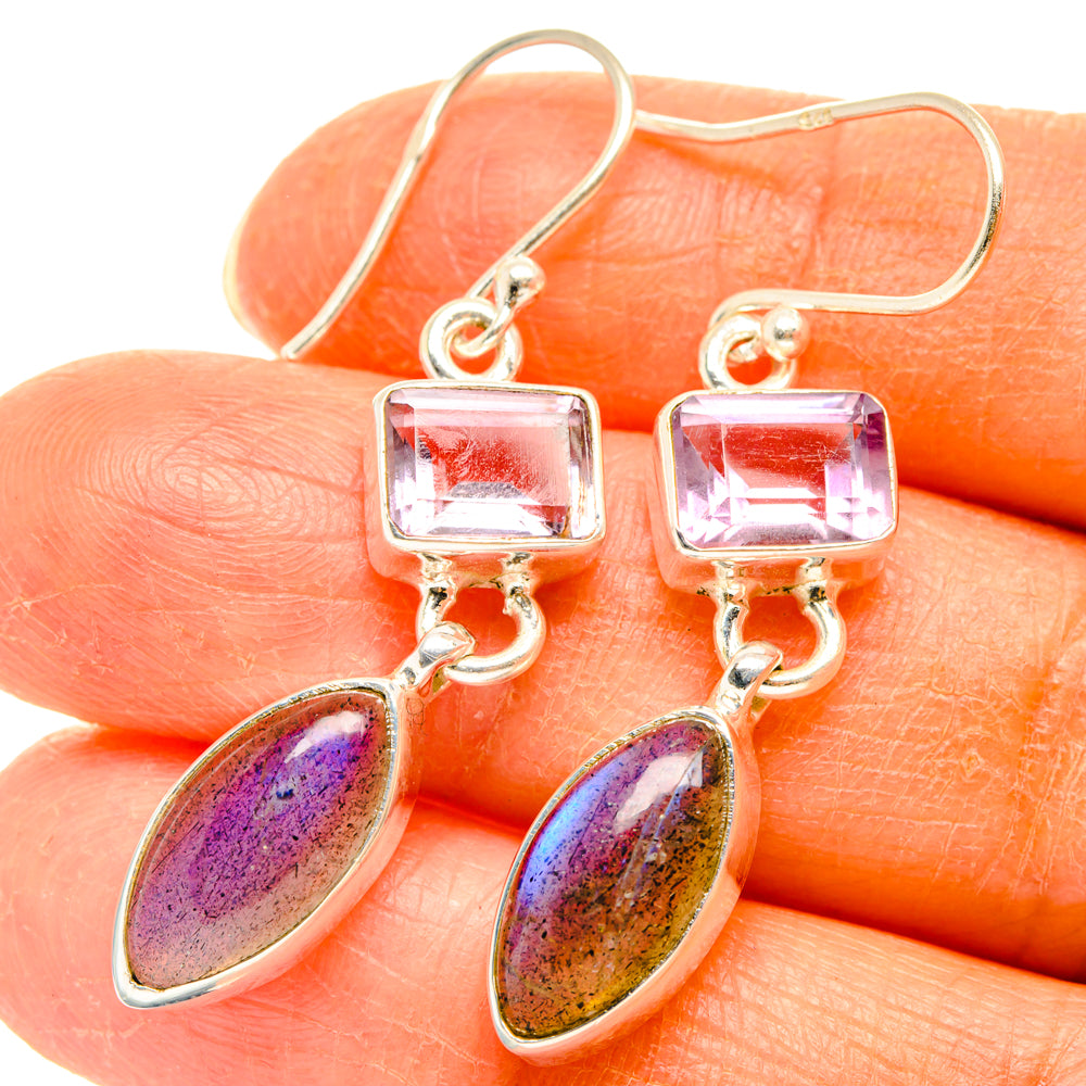Labradorite Earrings handcrafted by Anasilvercos - EARR427656