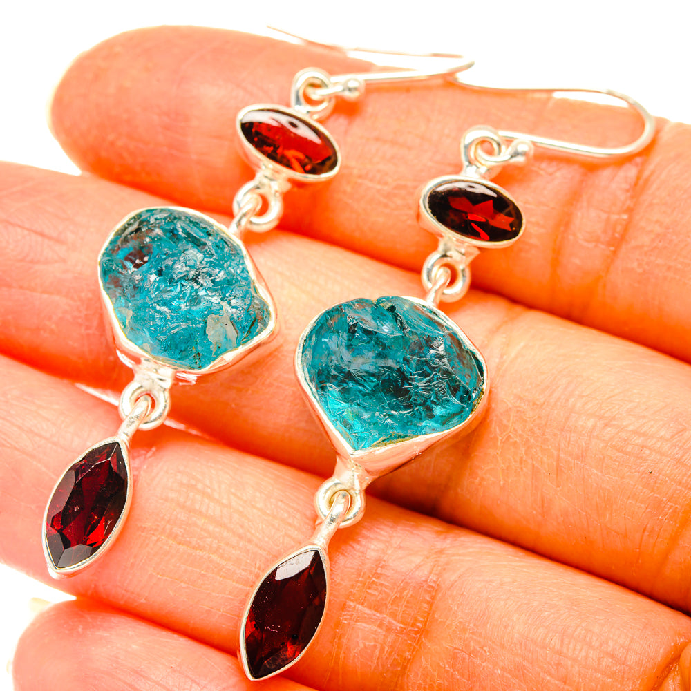 Apatite Earrings handcrafted by Anasilvercos - EARR427673