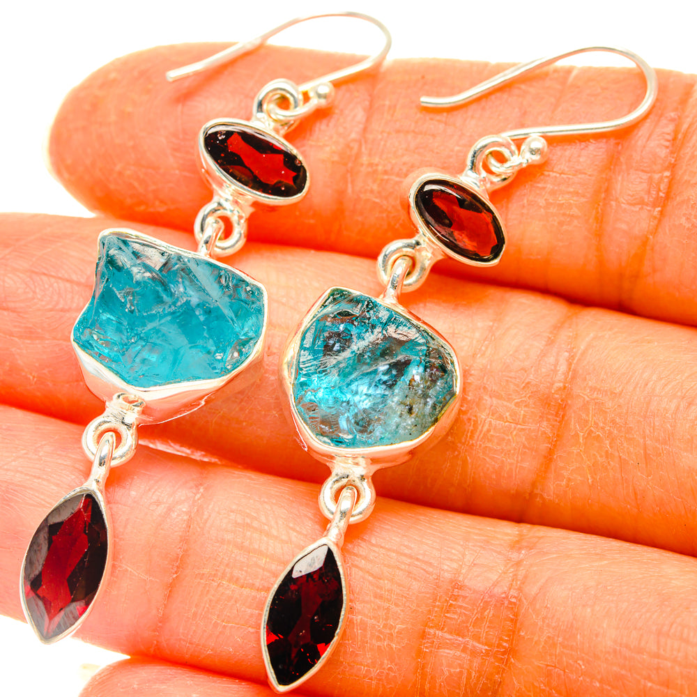 Apatite Earrings handcrafted by Anasilvercos - EARR427685