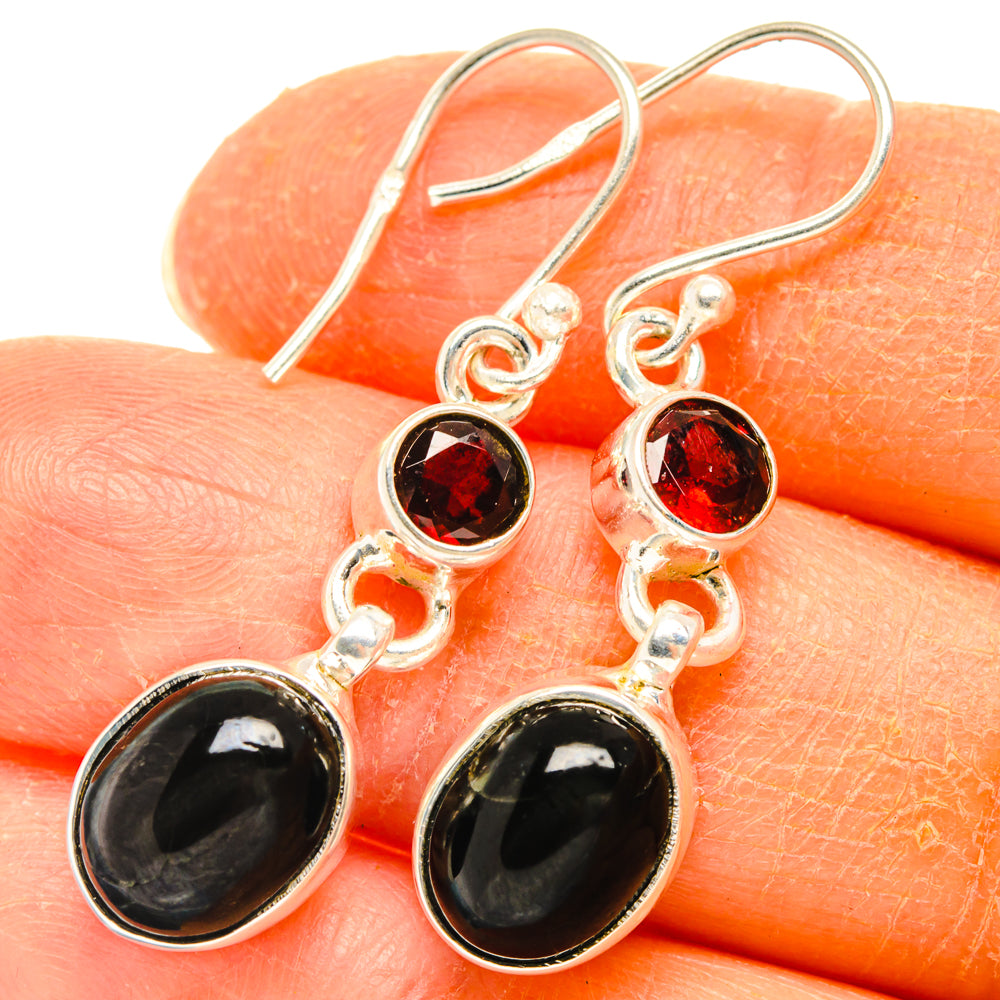 Star Diopside Earrings handcrafted by Anasilvercos - EARR427702