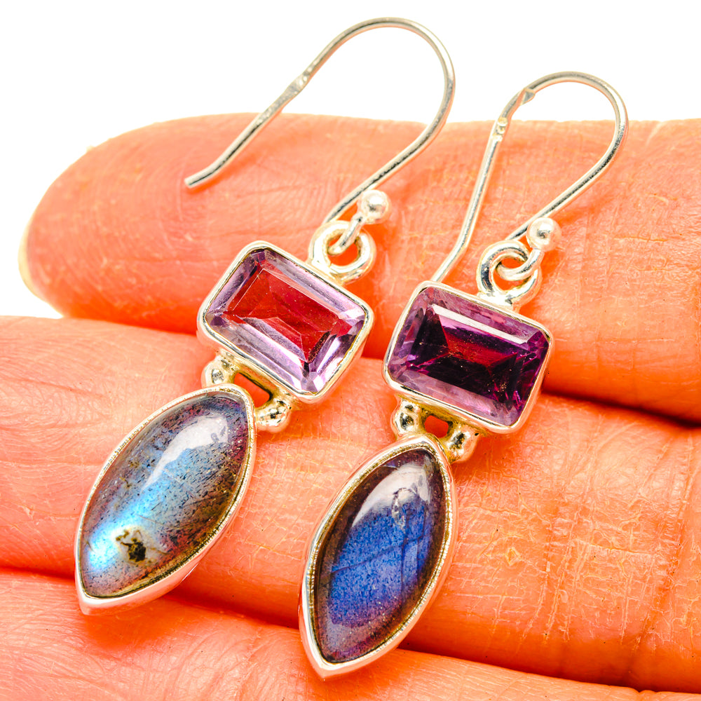 Labradorite Earrings handcrafted by Anasilvercos - EARR427724