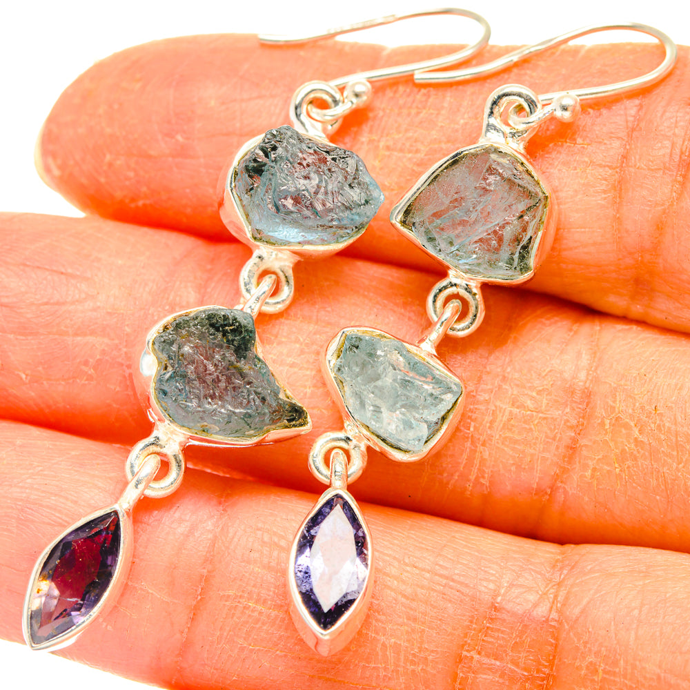 Aquamarine Earrings handcrafted by Anasilvercos - EARR427730