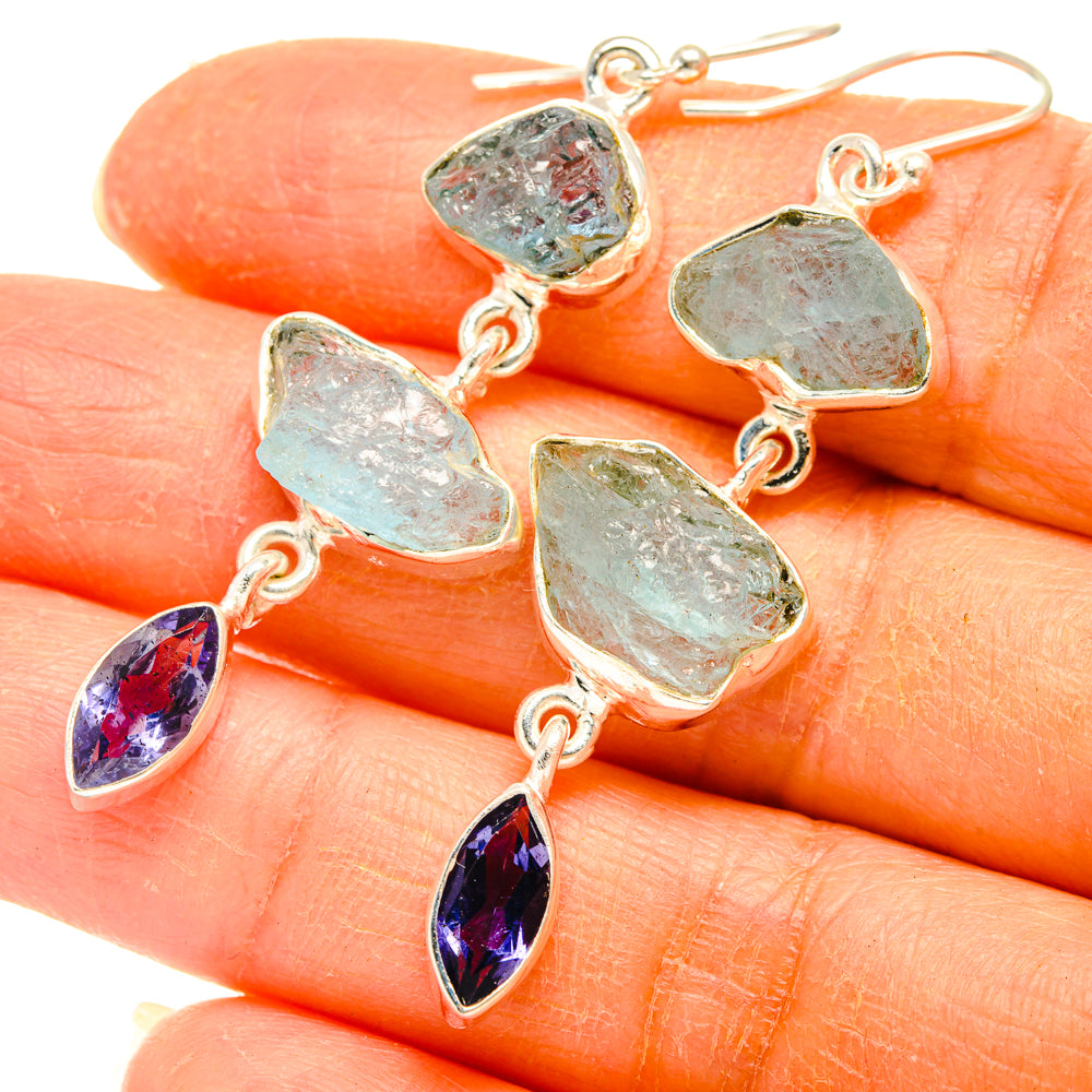 Aquamarine Earrings handcrafted by Anasilvercos - EARR427733