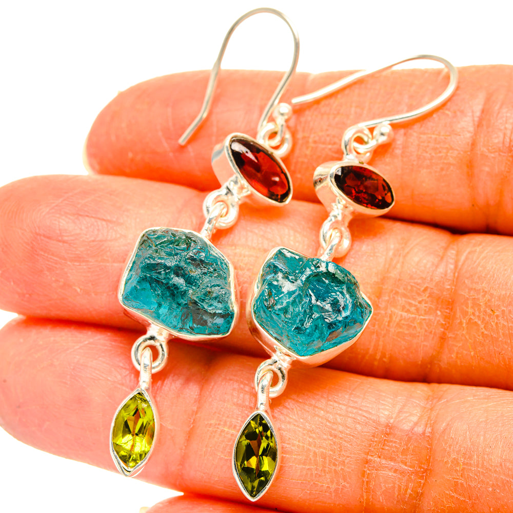 Apatite Earrings handcrafted by Anasilvercos - EARR427741