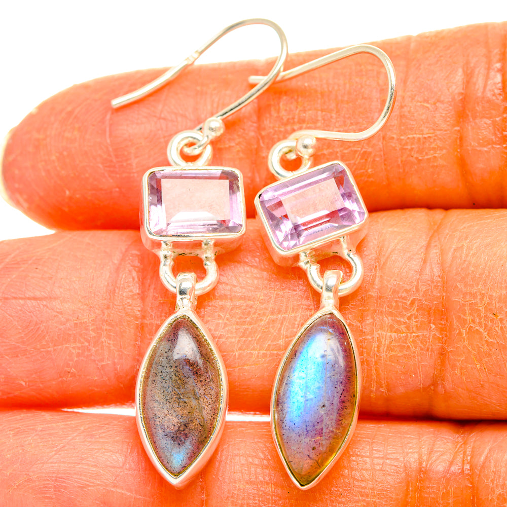 Labradorite Earrings handcrafted by Anasilvercos - EARR427742