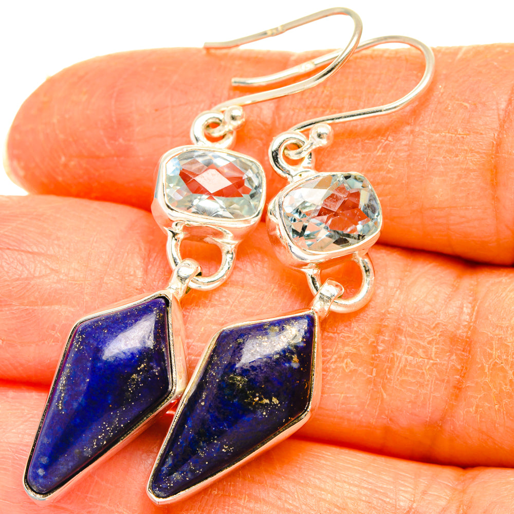 Lapis Lazuli Earrings handcrafted by Anasilvercos - EARR427771