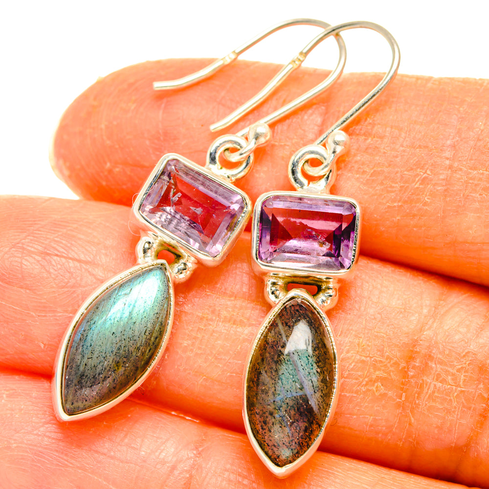 Labradorite Earrings handcrafted by Anasilvercos - EARR427773