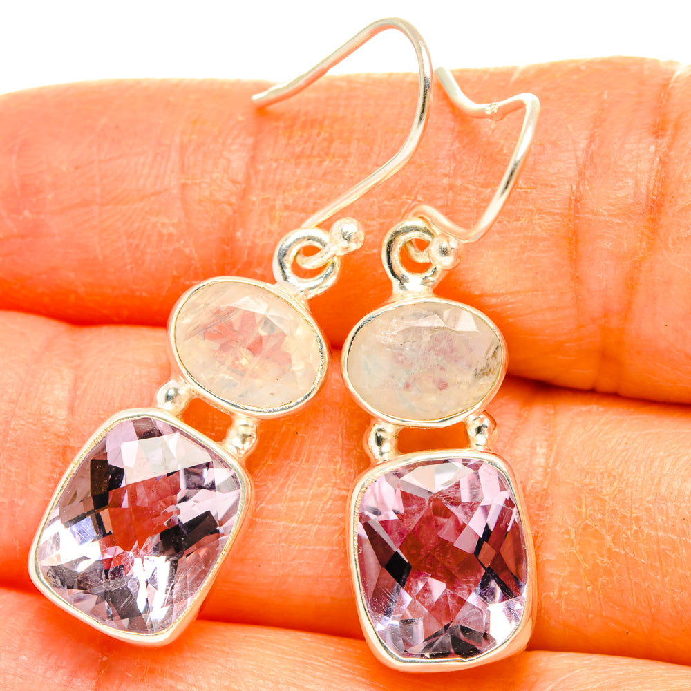 Kunzite Earrings handcrafted by Anasilvercos - EARR427775